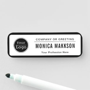 Firmenlogo Grundlegende Mitarbeiter Namensschild