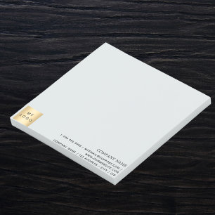 Firmenlogo hellgrau post-it klebezettel