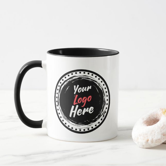 Firmenlogo hier tasse (Mit Donut)