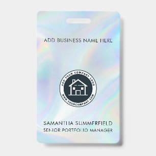 Firmenlogo Holografische ID Firmenmitarbeiter Ausweis