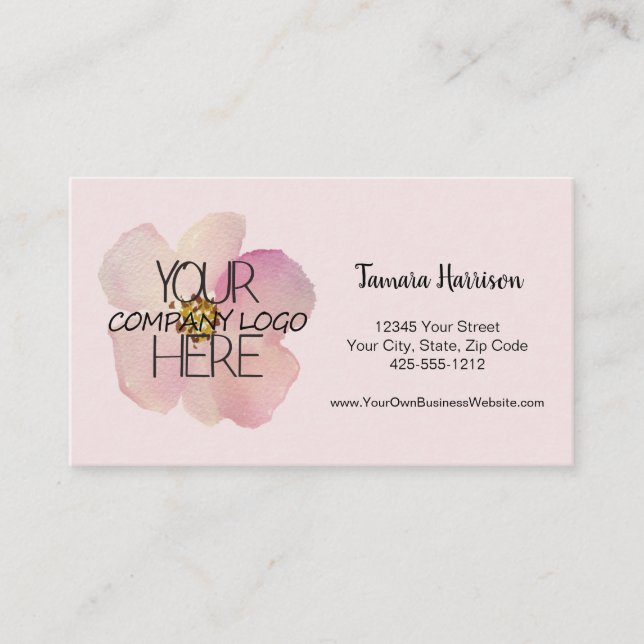 Firmenlogo Hütte Business Zuhause Office Visitenkarte (Vorderseite)