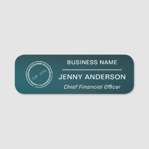 Firmenlogo Imitats Mitarbeiternamenstempel Namensschild