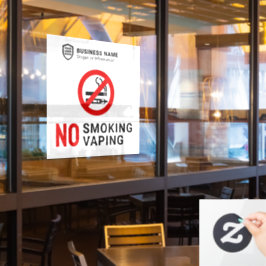 Firmenlogo | Kein Rauchverbot Fensteraufkleber