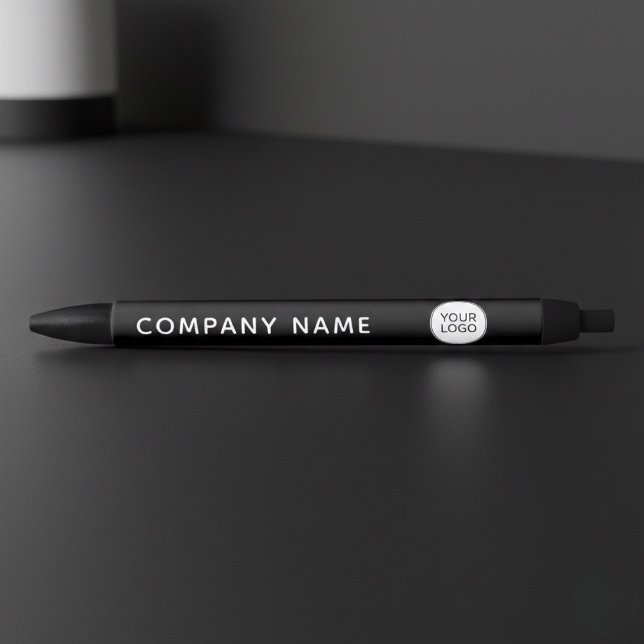 Firmenlogo Kugelschreiber Schwarz | Modern Minimal (Von Creator hochgeladen)