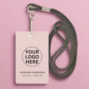 Firmenlogo l Mitarbeiter-ID Rosa Rouge Ausweis