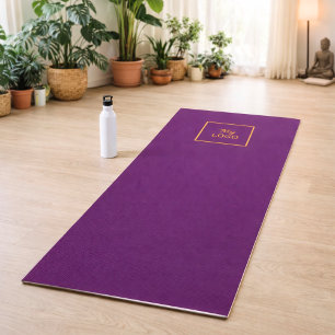 Firmenlogo lila klassisches Business-Studio Yogamatte