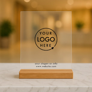 Firmenlogo   Minimalistisch einfach sauber Acrylschild