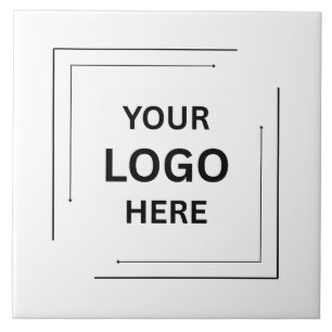 Firmenlogo   Minimalistisch Einfach Schlicht Weiß Fliese