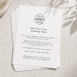 Firmenlogo | MINIMALISTISCH Flyer