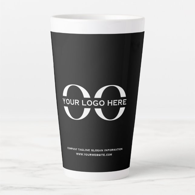 Firmenlogo Minimalistisch Milchtasse (Vorderseite)