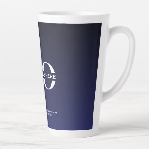 Firmenlogo Minimalistisch Navy Milchtasse