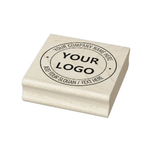 Firmenlogo mit Beispiel für die Briefmarke von Run Gummistempel