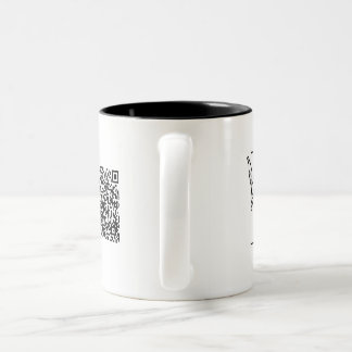 Firmenlogo mit QR-Tasse Zweifarbige Tasse