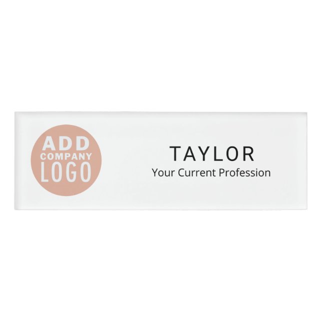 Firmenlogo Mitarbeiter-ID Namenschild (Vorderseite)