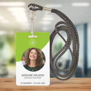 Firmenlogo Mitarbeiter Name & Titel ID-Foto Ausweis
