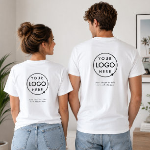 Firmenlogo Mitarbeiterfirma Zurück Markenzeichen T-Shirt