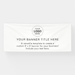 Firmenlogo Modern Beruflich 6' Banner