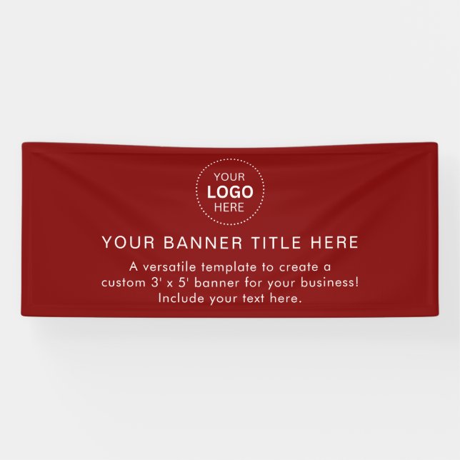 Firmenlogo Modern Beruflich 6' Banner (Horizontal)