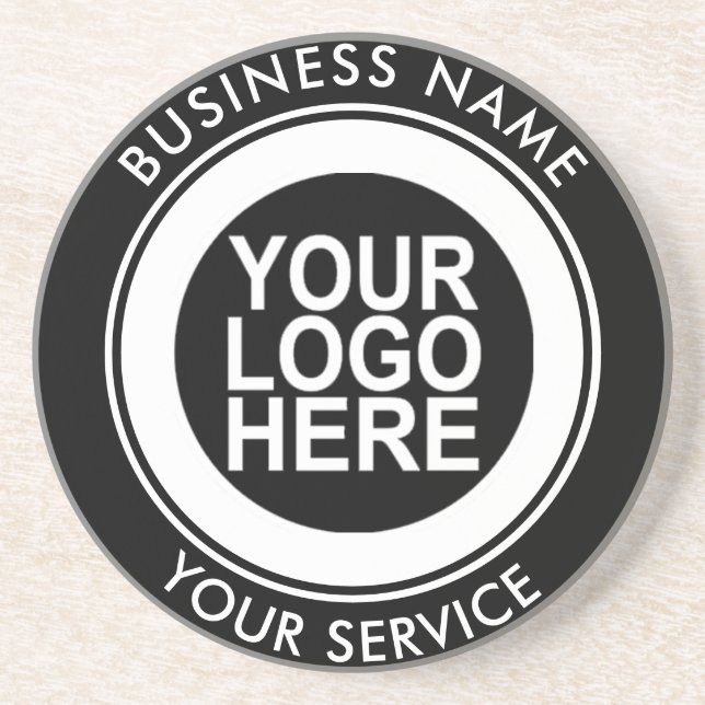 Firmenlogo Modern Custom Getränkeuntersetzer (Vorne)