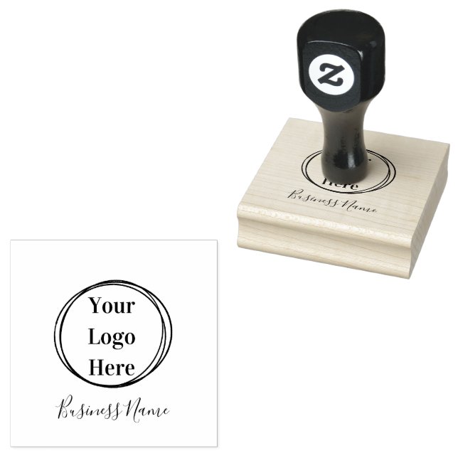 Firmenlogo Modern minimalistisch Gummistempel (Stempel)