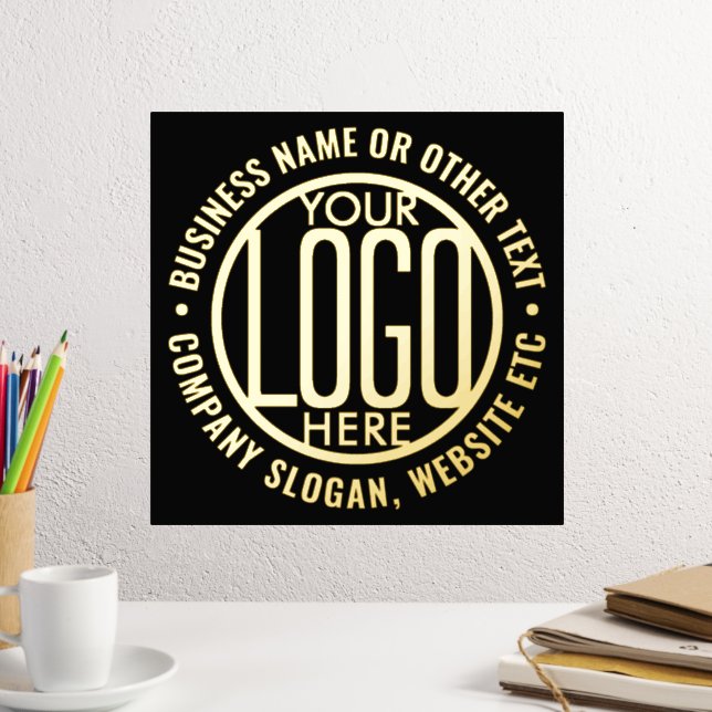 Firmenlogo Moderne elegante Unternehmenswerbung Foliendrucke (In Situ (Schreibtisch 2))