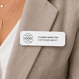 Firmenlogo | Moderne Mitarbeiter Namensschild