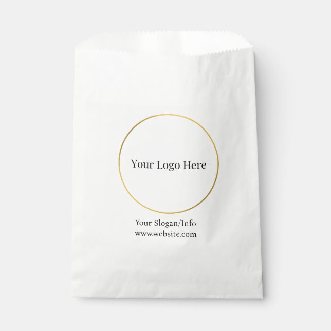 Firmenlogo | Moderne Unternehmensvorlage Geschenktütchen (Vorderseite)