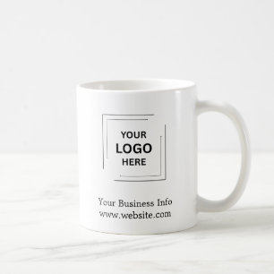 Firmenlogo Moderne Unternehmenswerbung Kaffeetasse