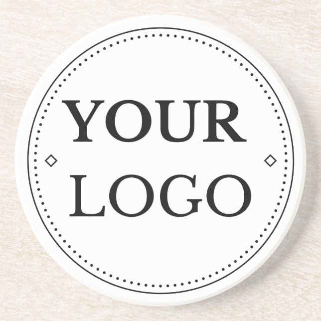 Firmenlogo Moderne Weihnachten Getränkeuntersetzer (Vorne)