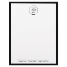 Firmenlogo | Moderner minimalistischer Briefkopf