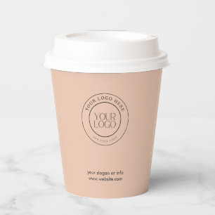 Firmenlogo Modernes Berufliches Barista Pappbecher