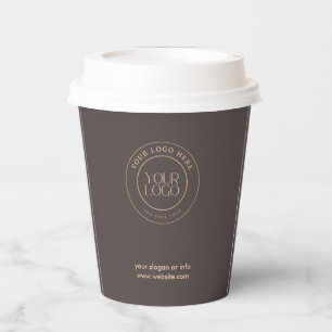 Firmenlogo Modernes Berufliches Barista Pappbecher