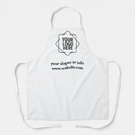 Firmenlogo Modernes, schlichtes, sauberes Weiß Schürze