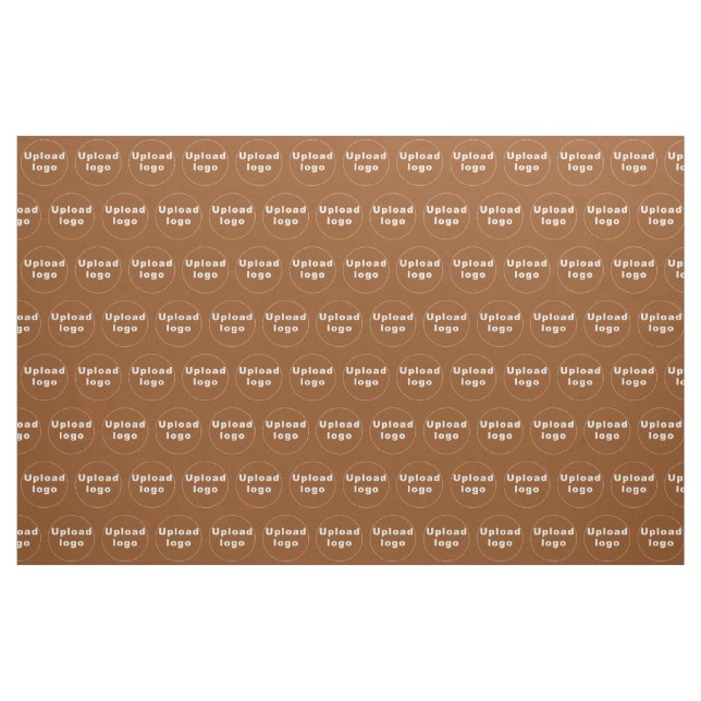 Firmenlogo Nahtloses Muster auf braunem Stoff (Yard (91,4 cm))