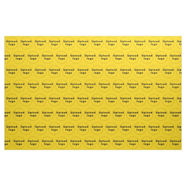 Firmenlogo Nahtloses Muster auf gelbem Stoff (Yard (91,4 cm))