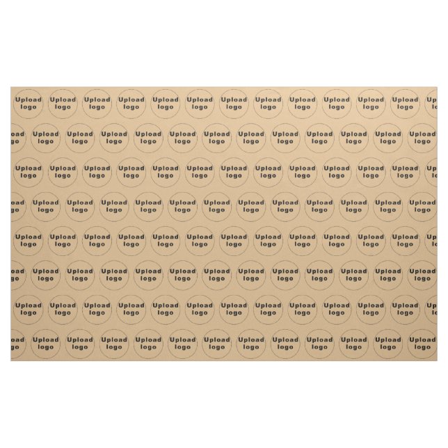 Firmenlogo Nahtloses Muster auf hellbraun Stoff (Yard (91,4 cm))
