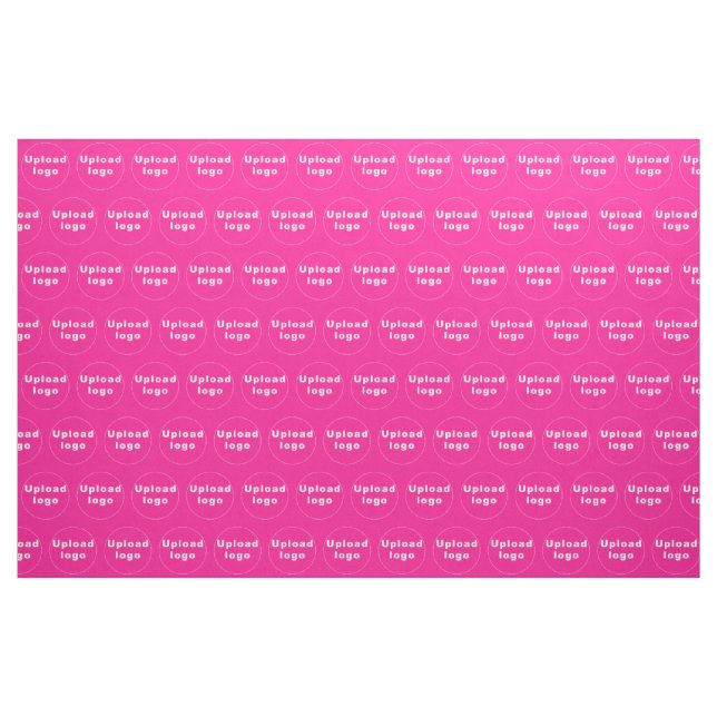 Firmenlogo Nahtloses Muster auf rosa Stoffen Stoff (Yard (91,4 cm))