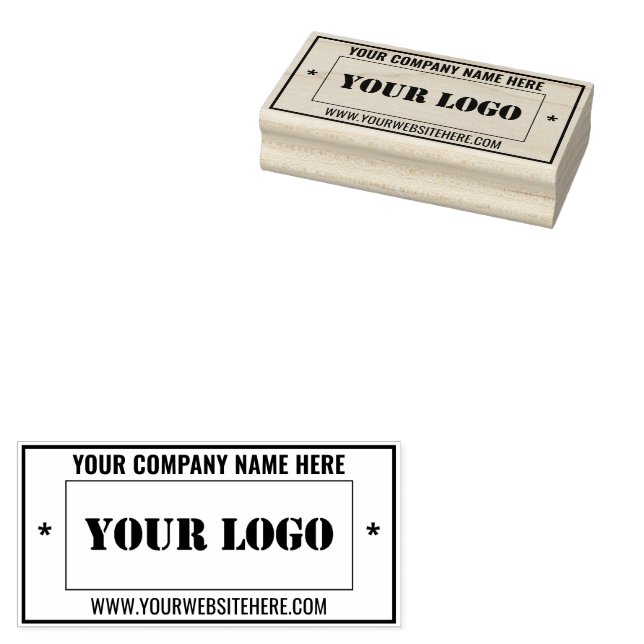 Firmenlogo Name Info Professioneller Stempel Beisp (Stempel)