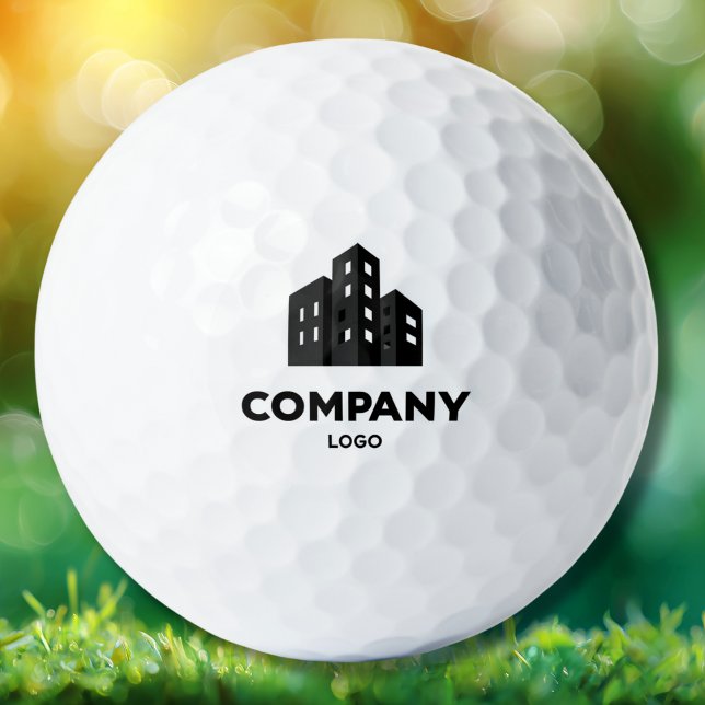 Firmenlogo Name Mitarbeiter Minimalistisch  Golfball (Von Creator hochgeladen)