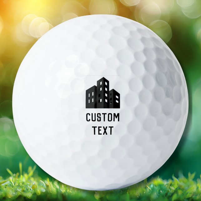 Firmenlogo Name Mitarbeiter Minimalistisch  Golfball (Von Creator hochgeladen)
