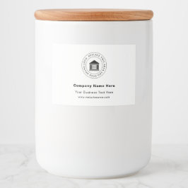 Firmenlogo | Name | Slogan-Website Lebensmitteletikett