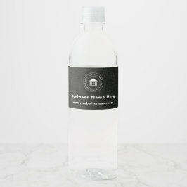 Firmenlogo | Name | Slogan-Website Wasserflaschenetikett