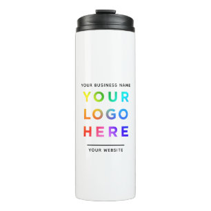 Firmenlogo, Name, Website-Werbeaktion Thermosbecher