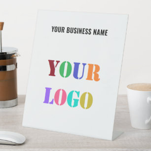 Firmenlogo Namenspodest-Schild Beispiel Sockelschild