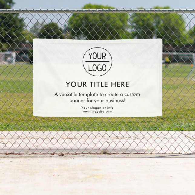 Firmenlogo | Navy Blue Beruflich 5' Banner (Insitu)