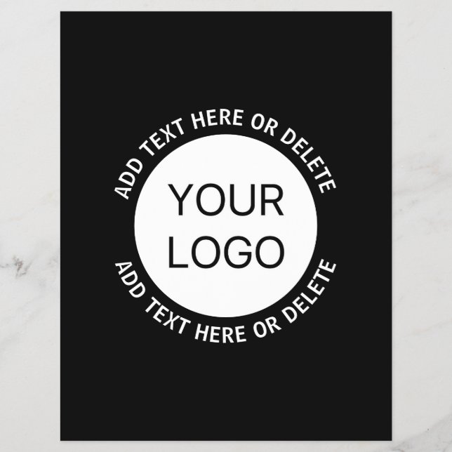 Firmenlogo oder Bild- und Bearbeitungstext Flyer (Vorne)