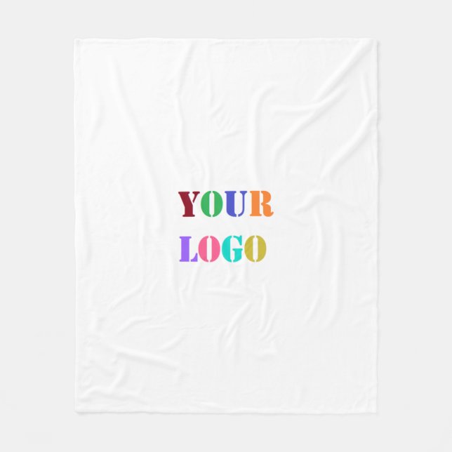 Firmenlogo oder Foto Fleece Blankon (Vorderseite)