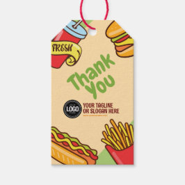 Firmenlogo personalisieren | Hamburger Hotdog Them Geschenkanhänger