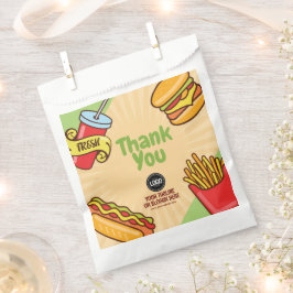 Firmenlogo personalisieren | Hamburger Hotdog Them Geschenktütchen
