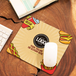 Firmenlogo personalisieren | Hamburger Hotdog Them Mousepad